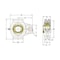 Ami Bearings SINGLE ROW BALL BEARING, 5/8'' ZINC WIDE SET SCREW WHITE NARROW SLOT TAKE-UP UCNTPL202-10MZ2W - alternate 2